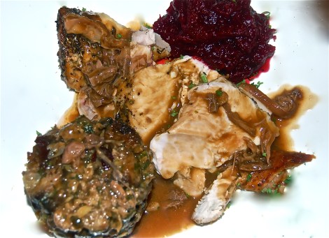 The Home Plate Turkey, Stuffing & Cranberry Sauce.