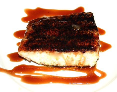 Swordfish with Blood Orange Balsamic Glaze